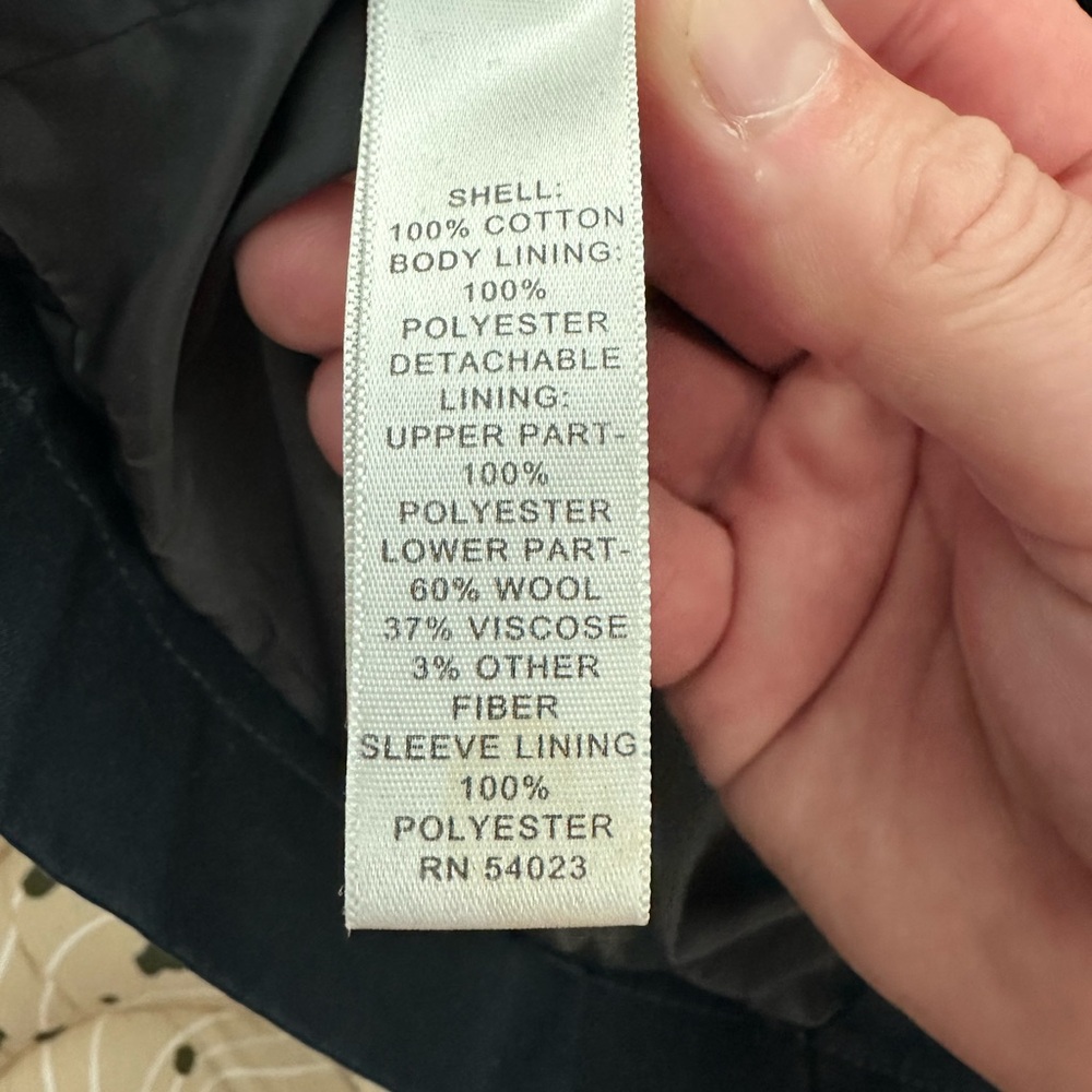 Banana Republic Navy Peacoat Size M - Double-Breasted, Detachable Lining - Picture 5 of 8